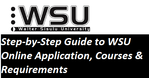 Walter Sisulu University Online Application 2023 | Courses & Requirements
