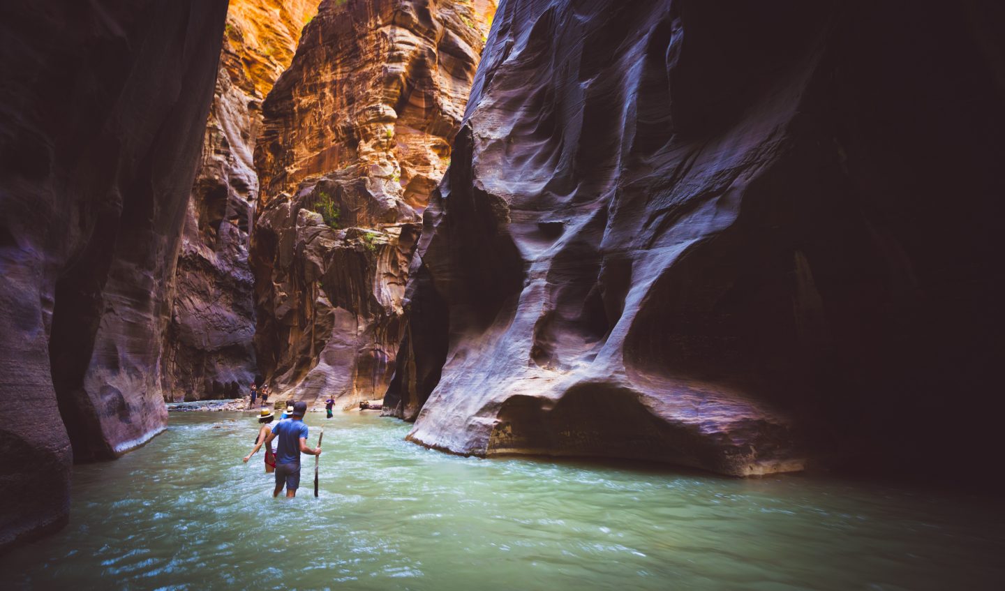 Hiking the Narrows at Zion National Park