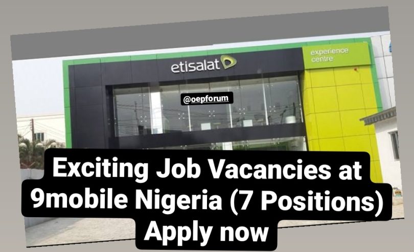 Senior Engineer, Data Carrier Operations needed at 9Mobile